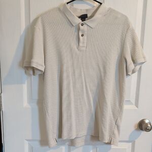 H&M Men's Beige Polo Shirt